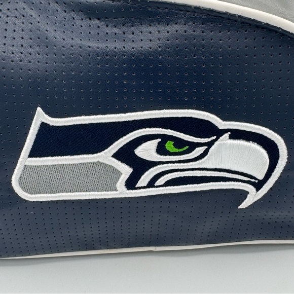 NFL Seattle Seahawk Navy and Gray Team Shoulder Bag Hand Bag Embroidered Logo - Picture 6 of 12